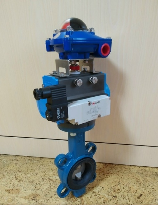 GHIBSON Ду50 Ру16 затвор с пневмоприводом VALBIA 82SR0012 SR63 S.05 Италия