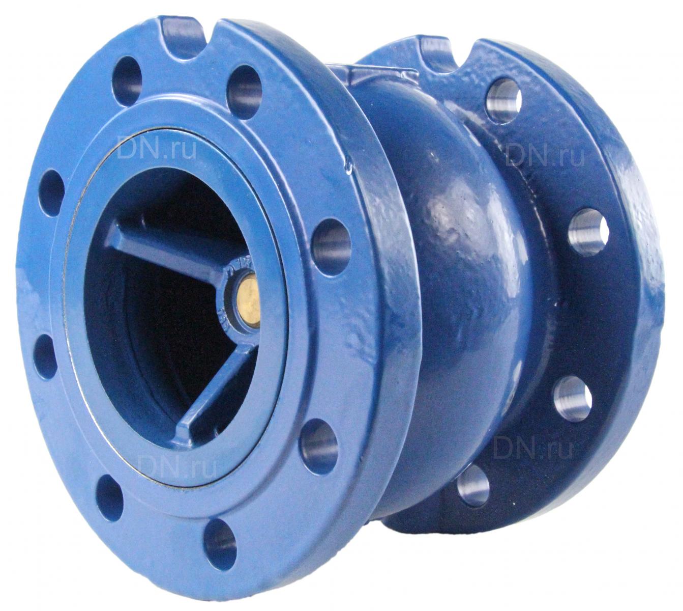 Обратный пружинный клапан  Danfoss ф/ф Ду 150 Ру 16 Tmax=100°С, чугунный, тип NVD 402, Danfoss 065B7476 / 149B222