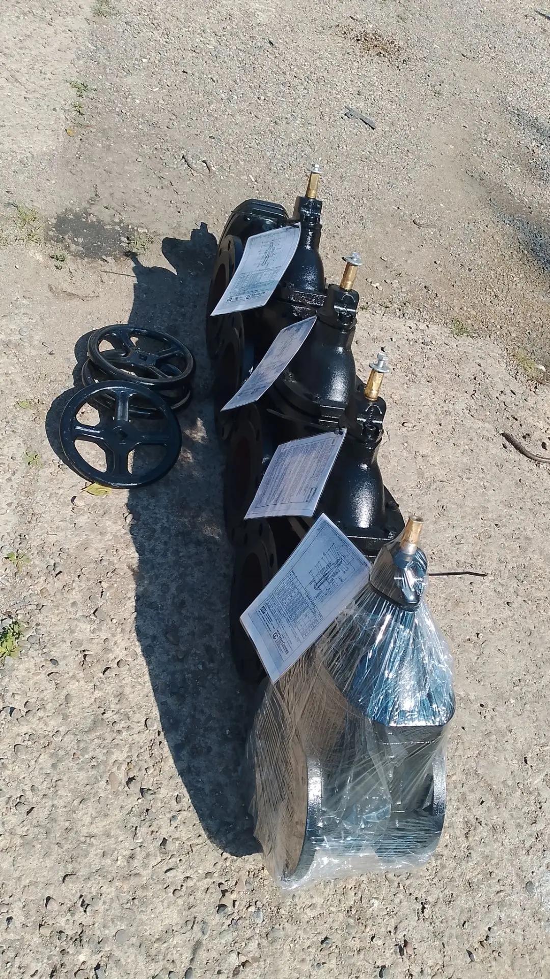 Ду150 Ру10 Задвижка 30ч47бр MAW L210 mm аналог OVENTROP DN150 PN10 чугунная фланцевая  для нефтепродуктов с бронзовыми штоком (шпинделем) и уплотнениями.